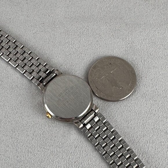 Vintage Nice Seiko Watch Round Shaped Face Gold Tone Bracelet 6.5 inch bracelet main image 7